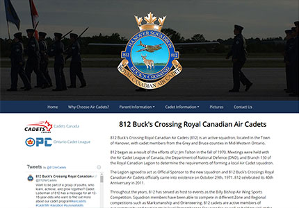812 Buck's Crossing Royal Canadian Air Cadets - Hanover, On