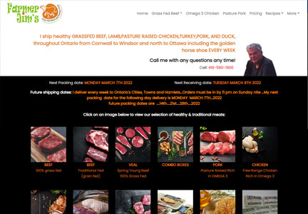 Grass Fed Beef Ontario - and pasture pork in West Grey, On