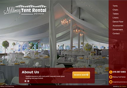 Mildmay Tent Rental - Small parties, corporate events, grand weddings and large festivals